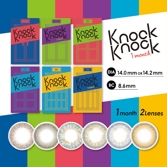 Knock Knock 1month [2 lenses / 1Box]